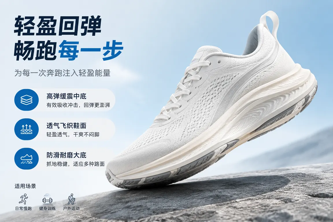 E-commerce Main Image Visual Director · Selling Point Main Image — Sneaker Functional Selling Point Main Image